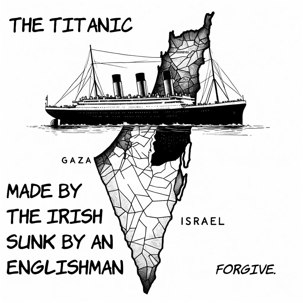 Comic: Israel, Palestine, Titanic